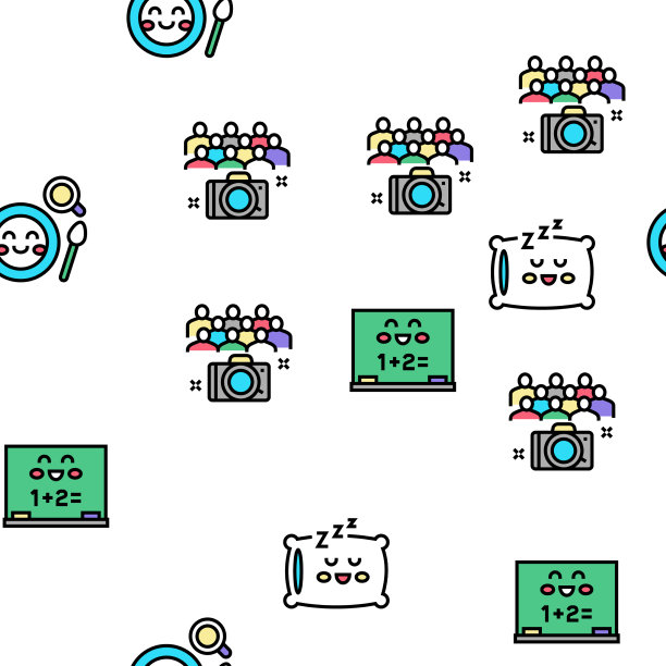 幼儿园活动无缝模式图片下载