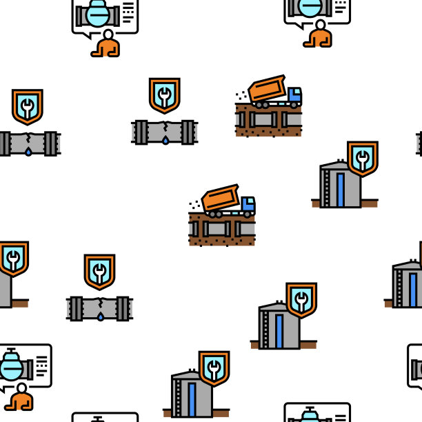 管道施工无缝格局图片下载