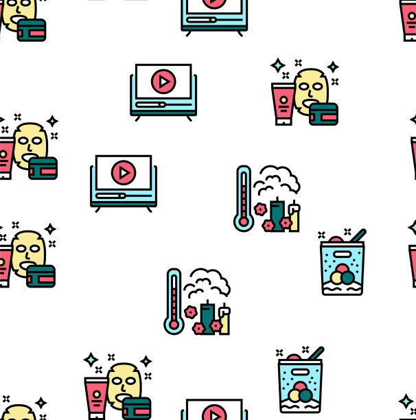 妇女闲暇时间无缝模式图片下载