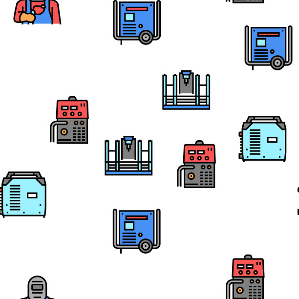 焊接机床无缝图案图片下载