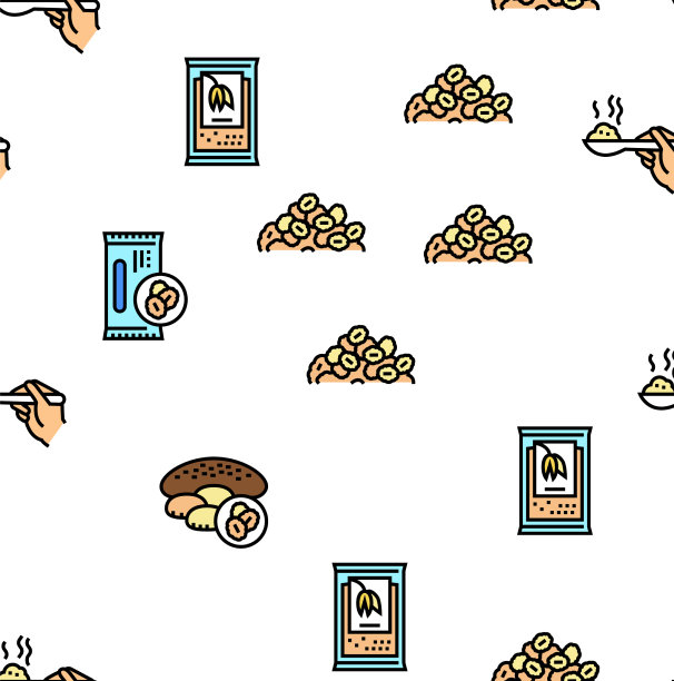 燕麦营养无缝模式图片下载