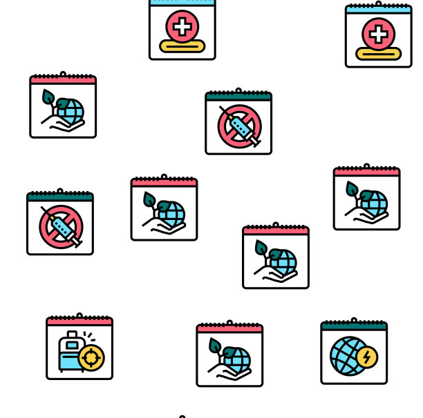 世界节日活动无缝模式图片下载