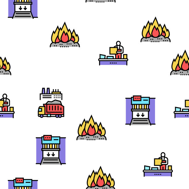 工厂垃圾垃圾无缝格局图片下载