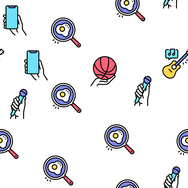 业余爱好闲暇时间无缝格局图片下载