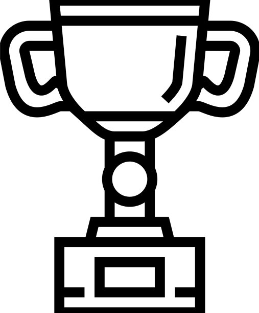 杯金奖线图标图片下载