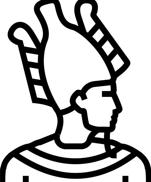 神埃及奥西里斯线图标图片下载