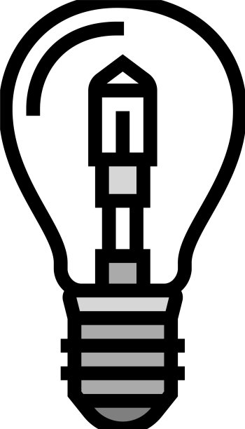 卤素灯泡颜色图标图片下载