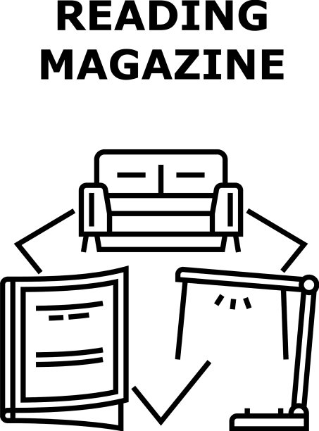 阅读杂志概念黑色图片下载