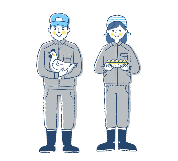 养鸡的男人和女人抱着鸡和鸡蛋图片下载