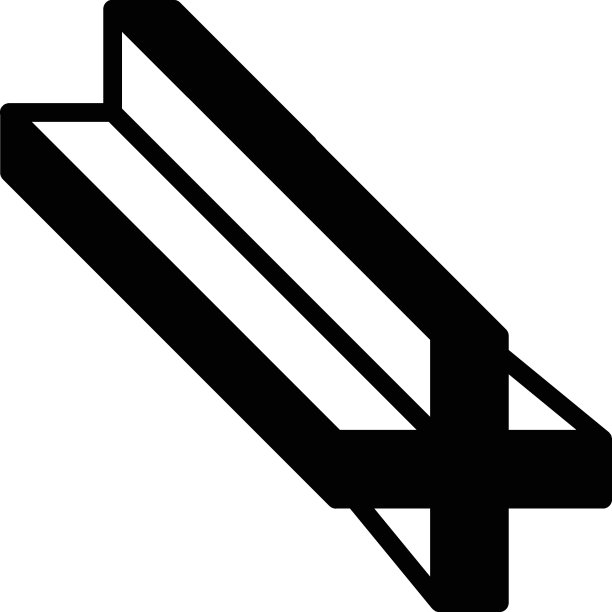 焊接钢梁条X形状概念矢量图标设计，弧焊设备和金属工作标志，建筑和工业制造标志图片下载