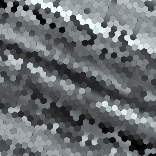 抽象的多色低聚马赛克六边形风格的背景明亮的几何六边形想象的分形模糊的彩色背景图片下载