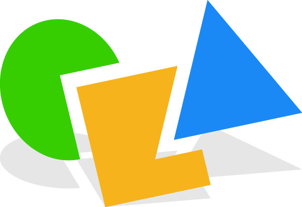 几何图标标志形状与重叠的圆圈图片下载