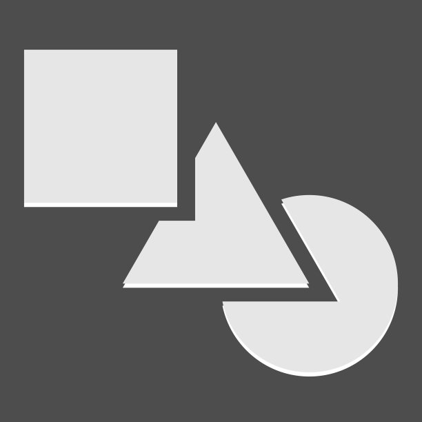 几何图标标志形状与重叠的圆圈图片下载