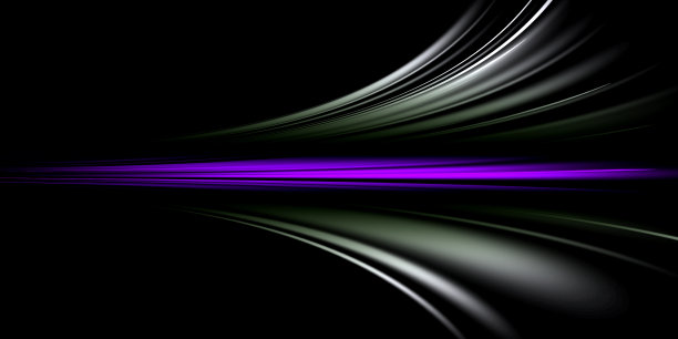 抽象灰色和紫色快速光线在黑色背景图片下载