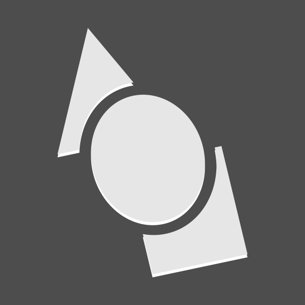 几何图标标志形状与重叠的圆圈图片下载