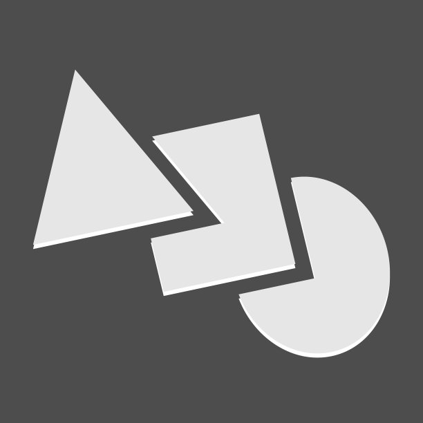 几何图标标志形状与重叠的圆圈图片下载