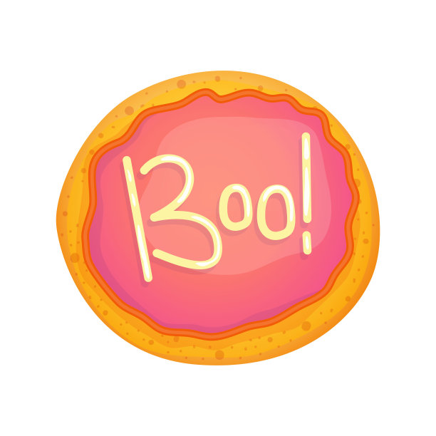 万圣节饼干矢量插图孤立。甜的食物。卡通矢量插图。节日万圣节幽灵甜点图片下载
