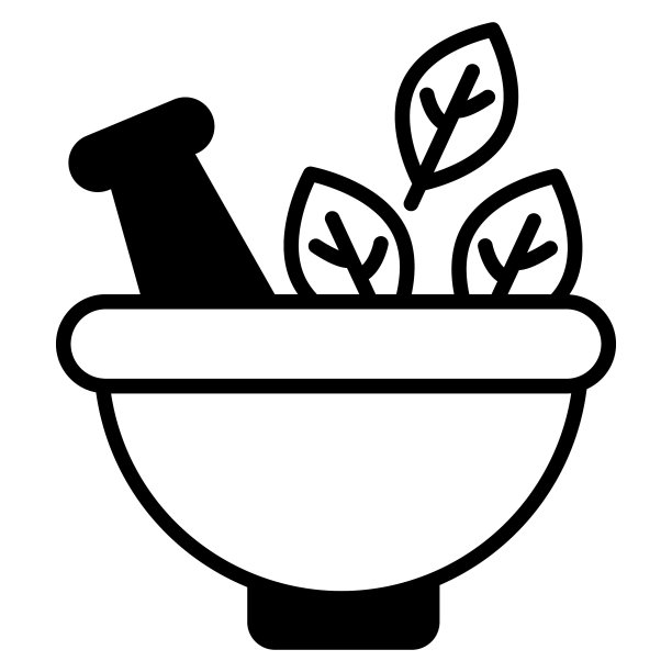 中草药现代概念设计，矢量插图图片下载