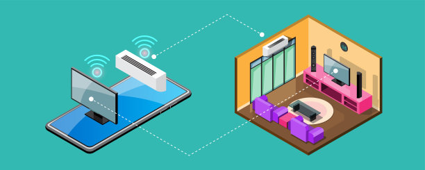 工业、居民、车联网中的物联网智能连接与控制设备图片下载