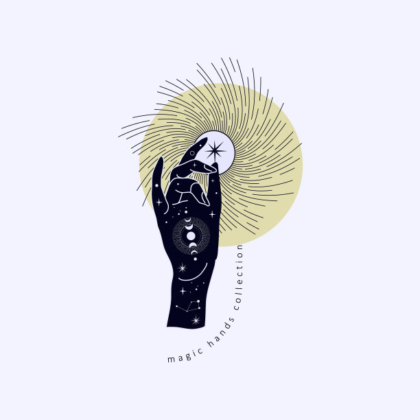 灵修深奥的魔法标志或护身符图片下载