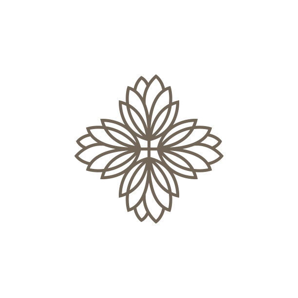 花线图案圆形装饰曼荼罗图片下载