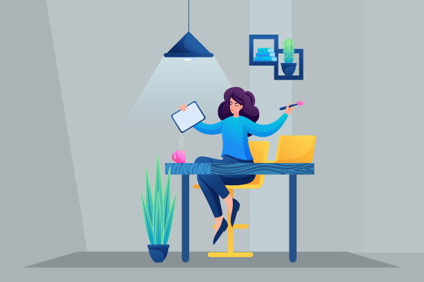 年轻的女孩正坐在桌子旁的椅子上图片下载