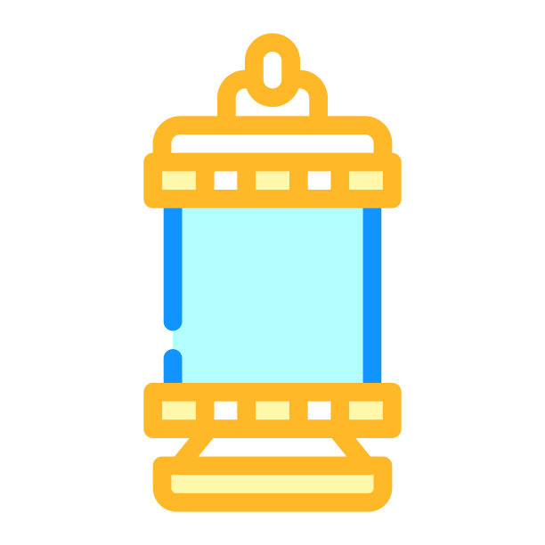 紧凑型灯颜色图标矢量插图图片下载