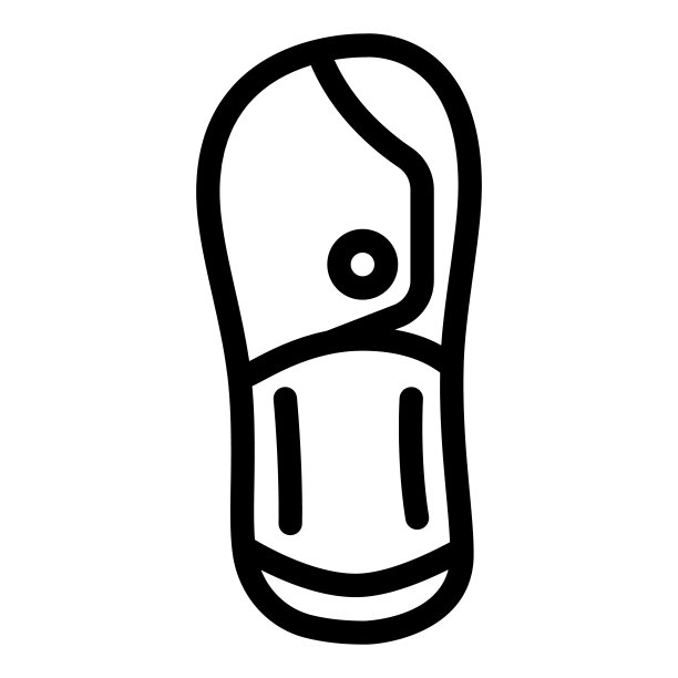 优雅的鞋类线条图标矢量插图图片下载