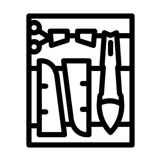 飞机装配线图标矢量插图图片下载