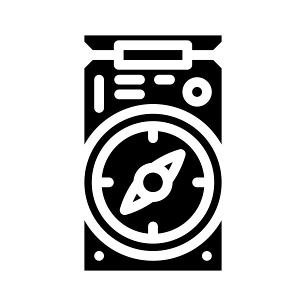 体育旅游字形图标矢量插图图片下载