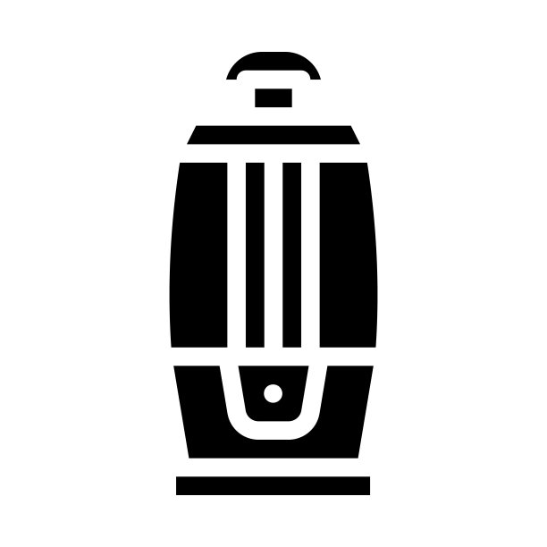 Led电子灯字形图标矢量插图图片下载