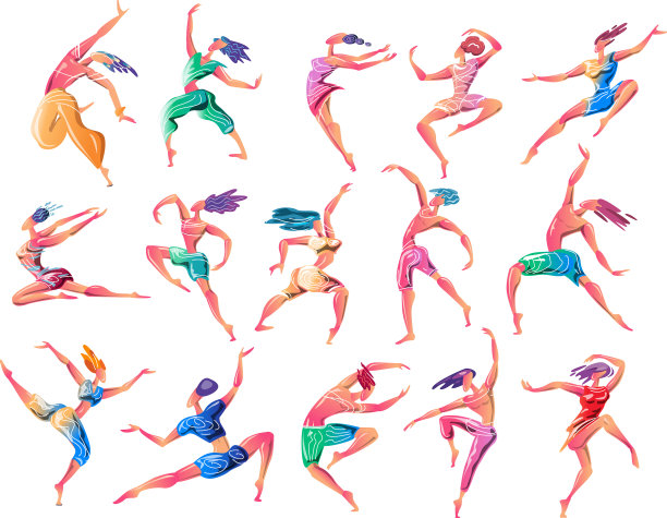 放飞放飞欢乐的舞蹈理念图片下载