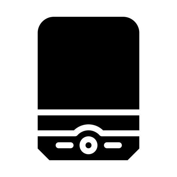 优雅的灯字形图标矢量插图图片下载