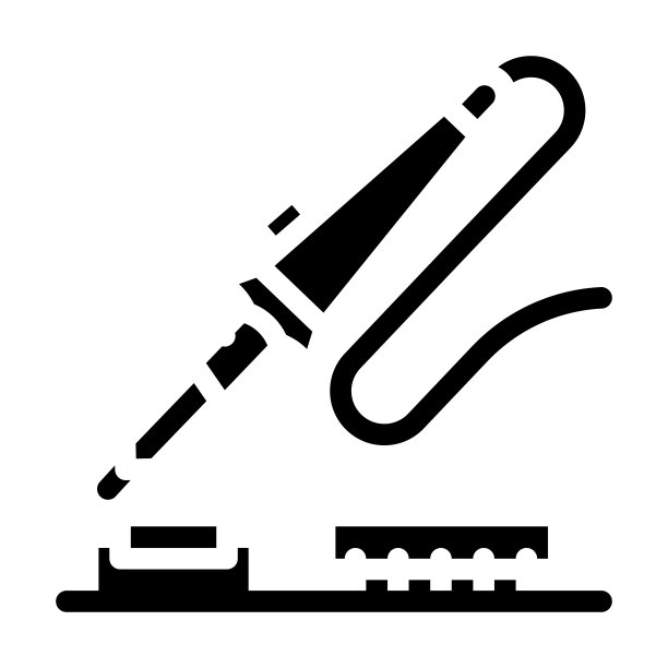 电台儿童俱乐部字形图标矢量插图图片下载