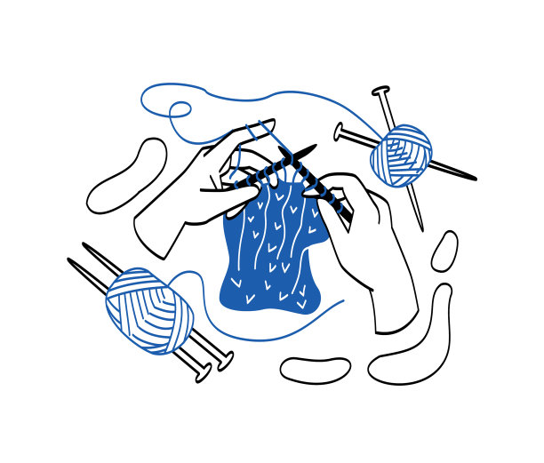 针线活刺绣的抽象概念图片下载