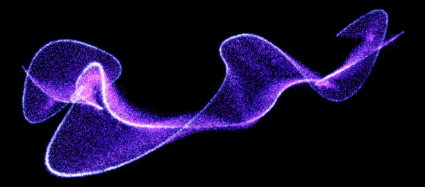 黑色背景上的飞行颗粒。图片下载