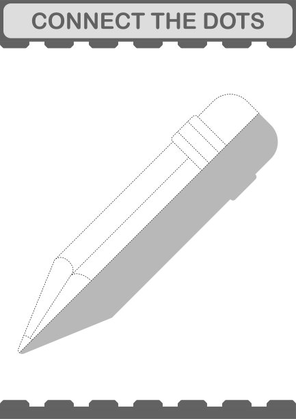 把点连起来铅笔。工作表对孩子图片下载