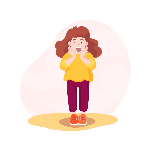 意外孤立的卡通矢量插图。图片下载