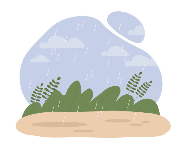 公园在雨中图片下载