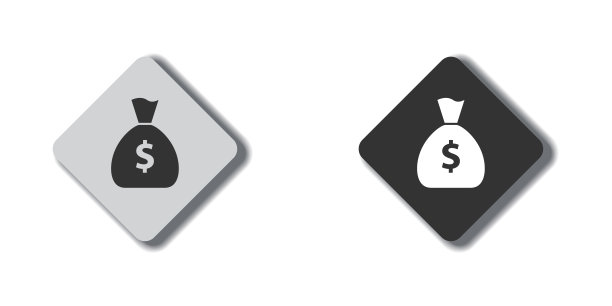 有美元符号的钱袋。平面向量插图。图片下载