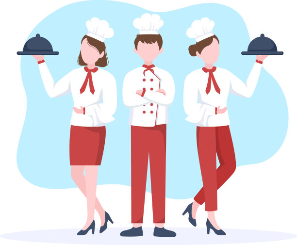 专业厨师卡通人物烹饪配合图片下载