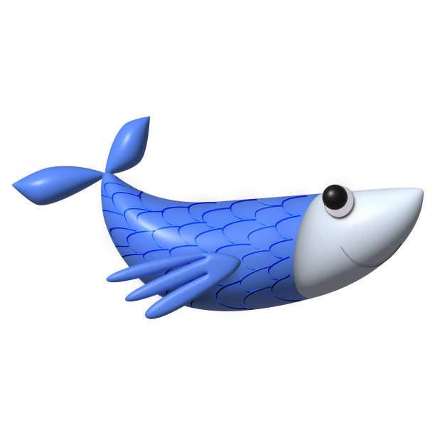 蓝色的鱼图片下载