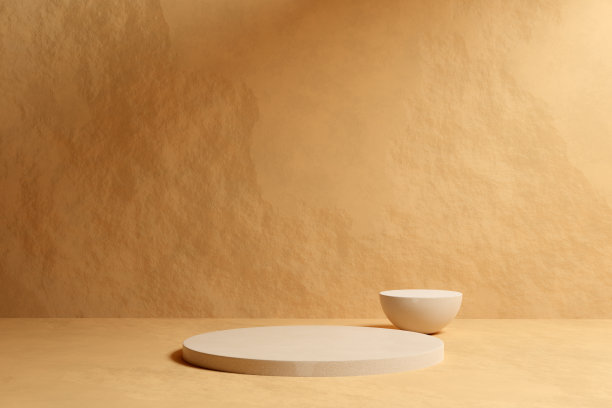 米色砂岩平台模型图片下载