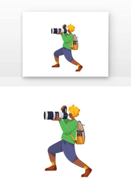 世界摄影日摄影师摄影扁平噪点图片下载