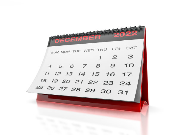 2022年12月日历图片下载