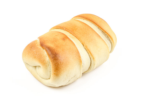 整个甜面饼包孤立在白色背景图片下载