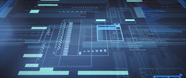 带有文本、故障和Unicode图形小部件的复古抽象计算机图形界面。图片下载