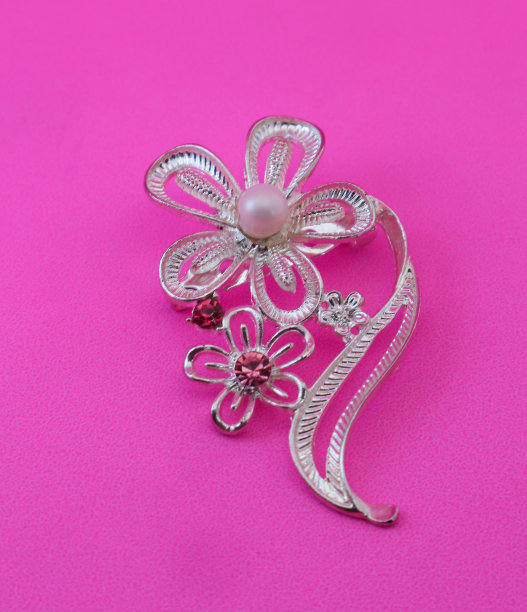 用银别针装饰衣服，以增加外观图片下载