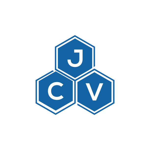 JCV字母logo设计在白色背景JCV图片下载