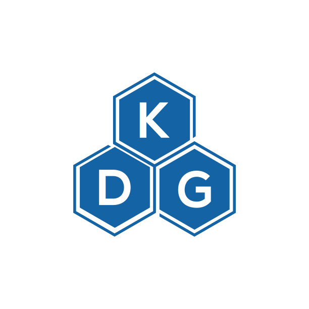 白底KDG字母logo设计图片下载